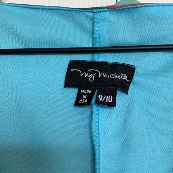 My Michelle Y2K Pastel Floral Ruffle Maxi Dress Sz 9/10 - Picture 5 of 9